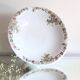 Antique dish, polychrome ironstone compote dish, “Guirlandes” model from the