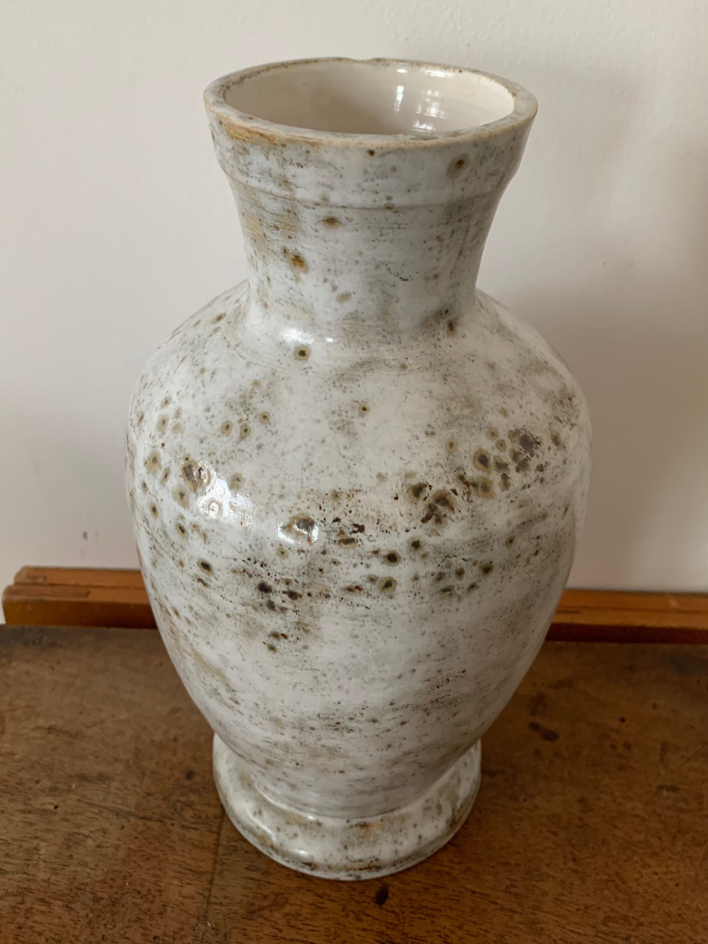Old glazed stoneware vase