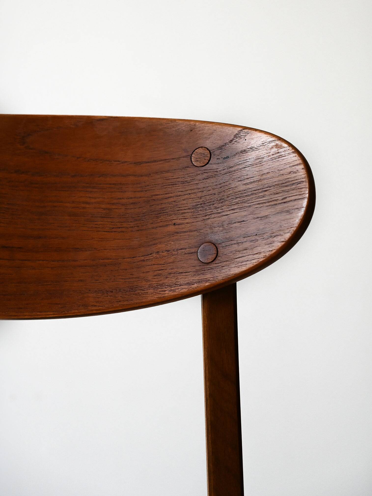 Lot de 4 chaises scandinaves vintage en teck des années 1950