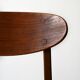 Lot de 4 chaises scandinaves vintage en teck des années 1950
