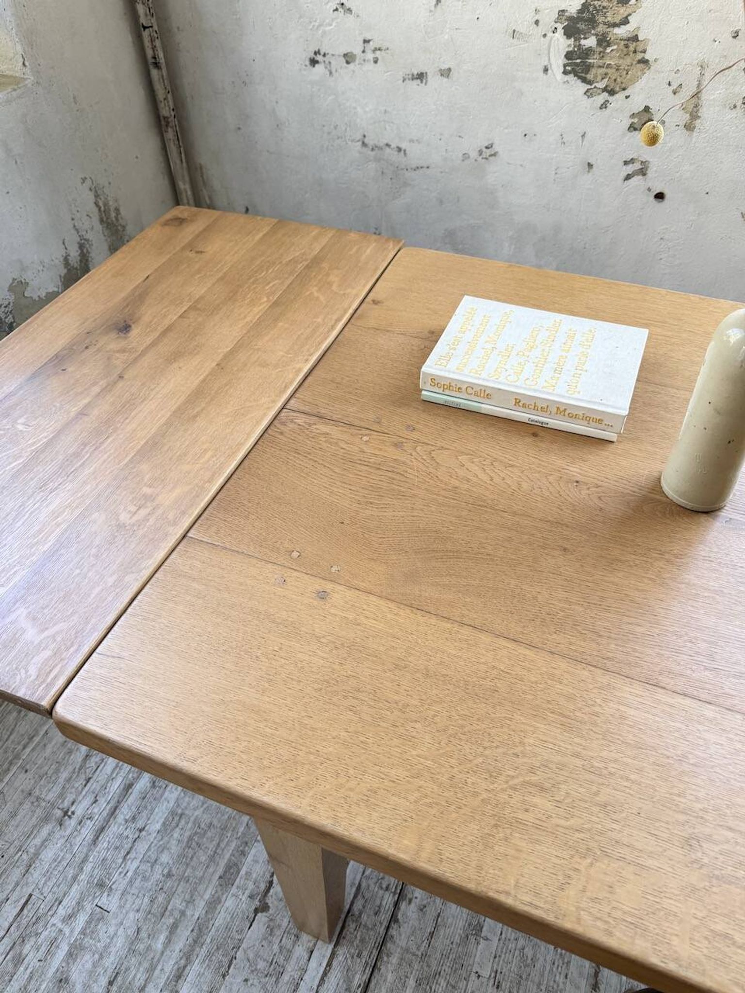 Table de ferme extensible en chêne massif