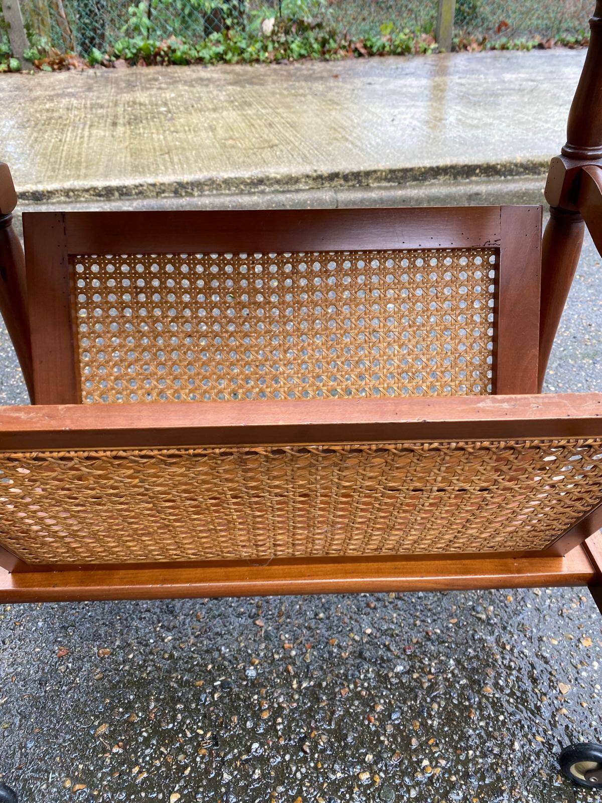 Vintage solid wood sideboard with storage.