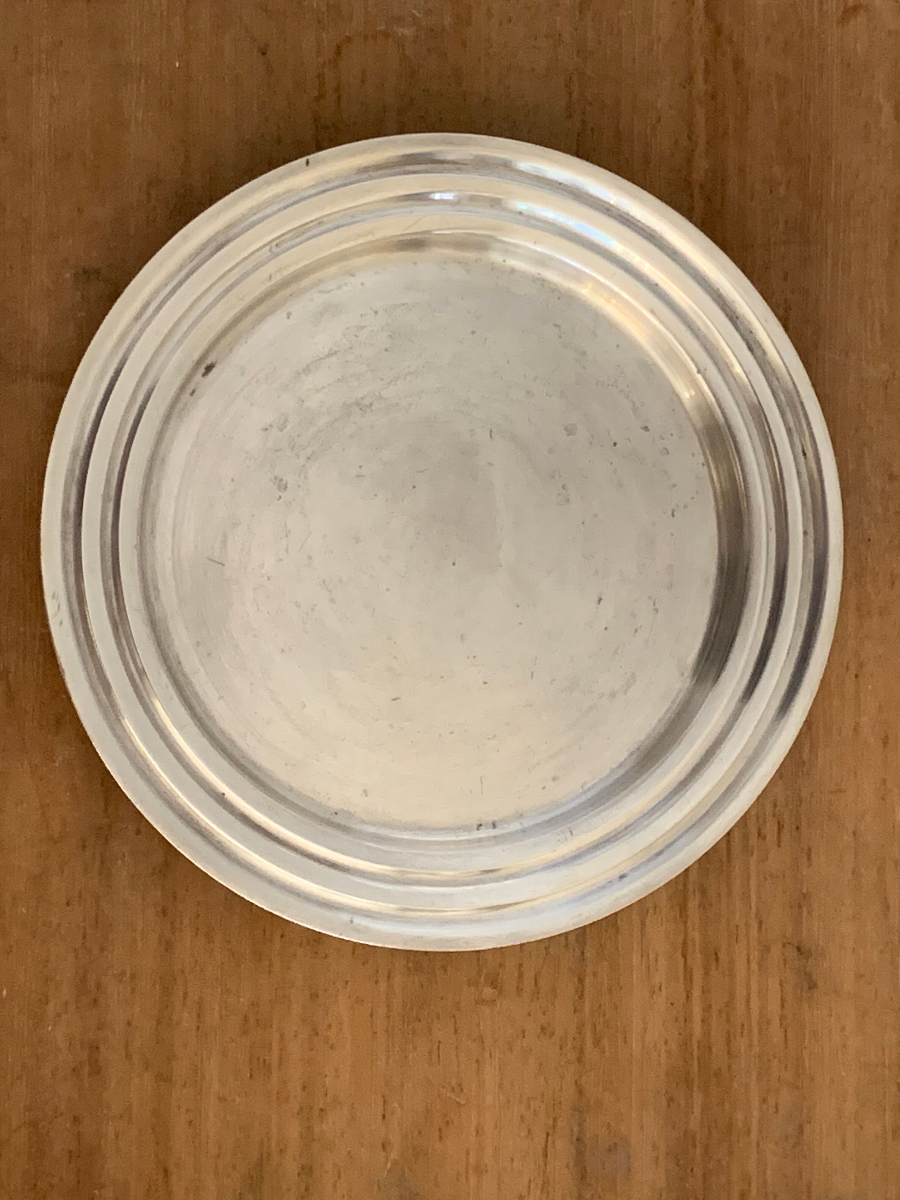 Christofle bottle underside in art deco silver metal