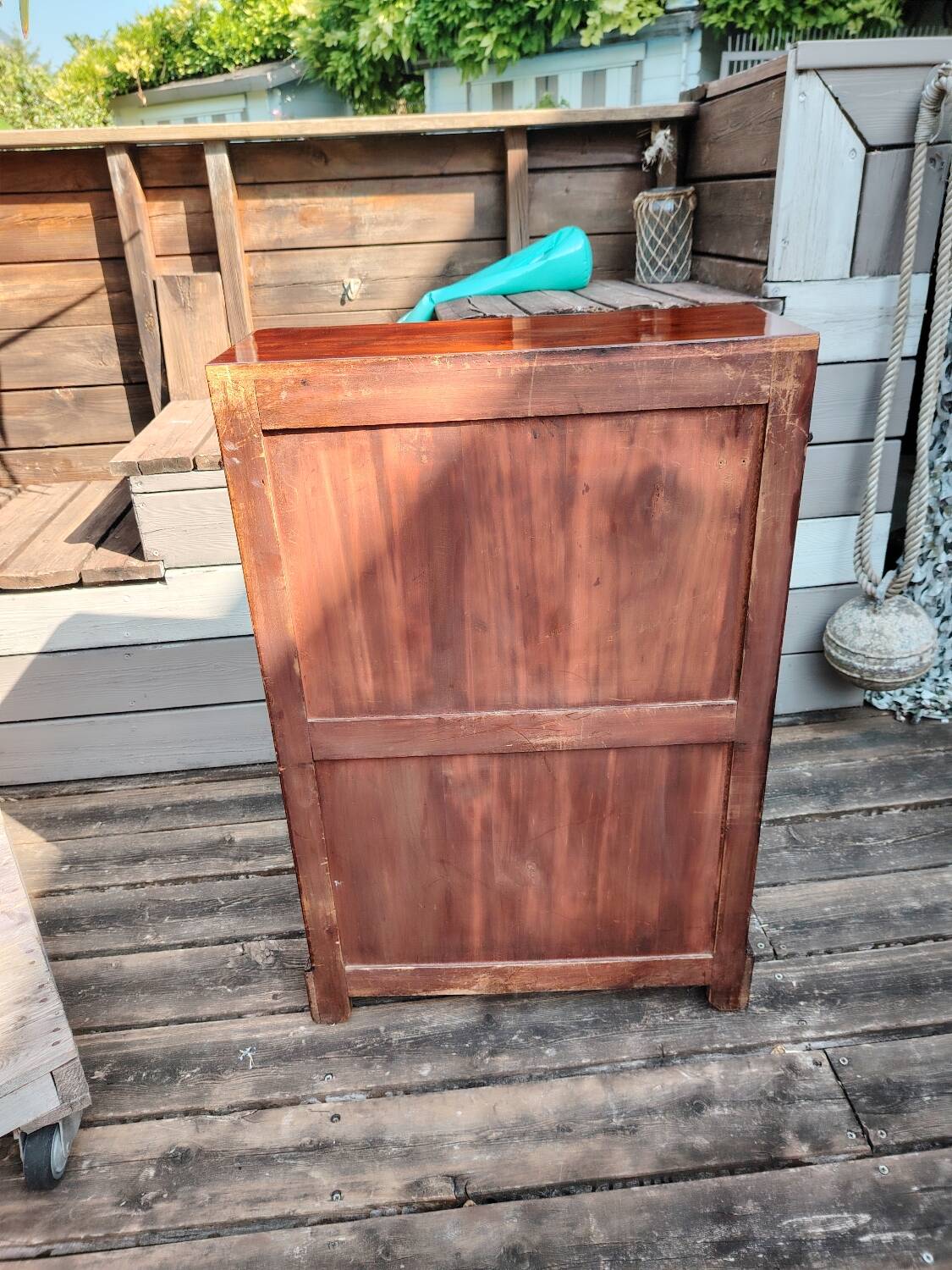 Petite vitrine acajou 19em