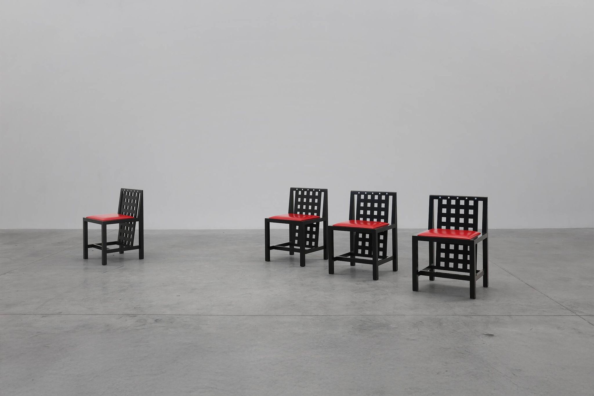 Set of 4 DS3 Dining Chairs by Charles Rennie Mackintosh for Atelier interna