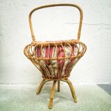 Rattan sewing basket