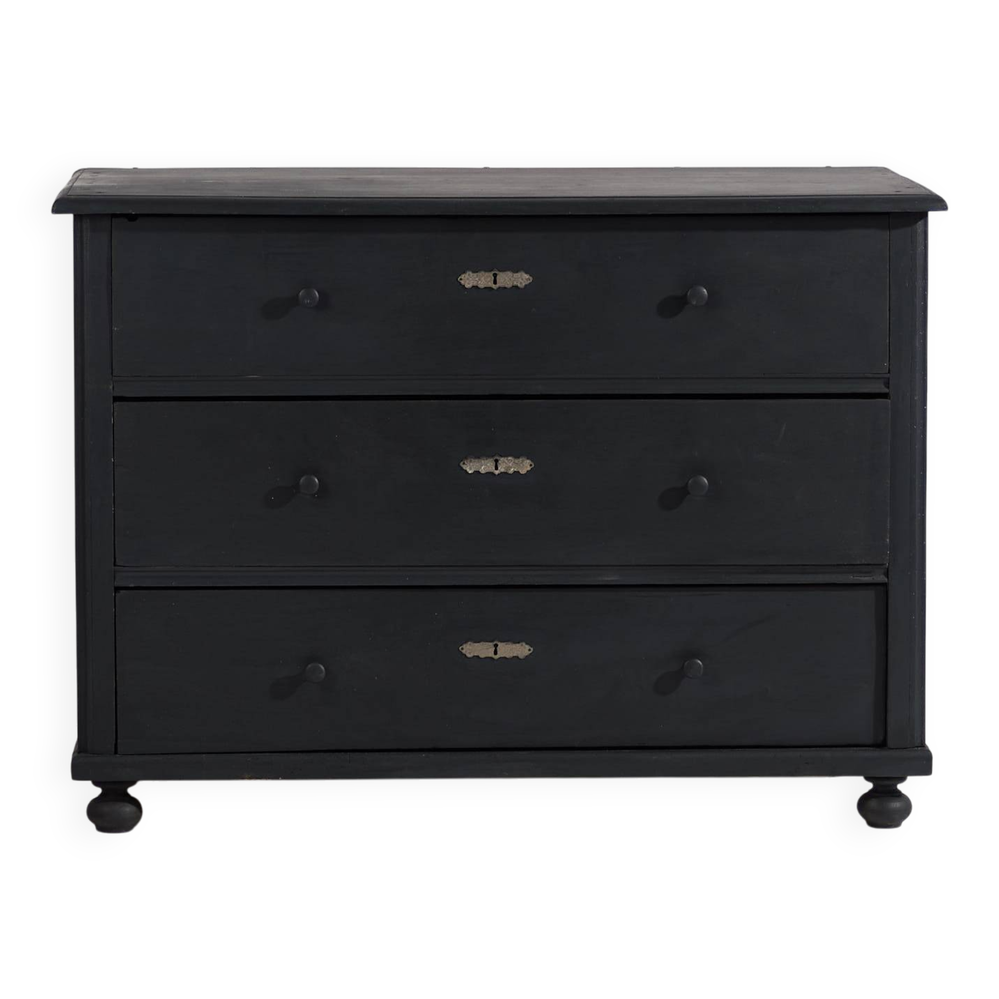 Antique chest of drawers in dark tones (c.1920)