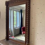 Old overmantel mirror