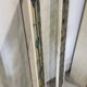 4 vintage faux stained glass panels that can form a screen or a partition