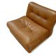 Amanta leather armchair produced by B&B, Italy, in 1973. White shell.