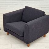 1970s, Danish design by H.J. Wegner, reupholstered armchair, model GE300.