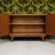 Meuble de rangement vintage en noyer 1960"