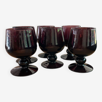 6 Biot Mauve glasses