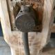 Antique workbench in light wood