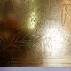 Brass coffee table engraved in the style of Christian Krekels, Belgium 1977.