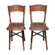 Pair of art nouveau chairs j&j kohn