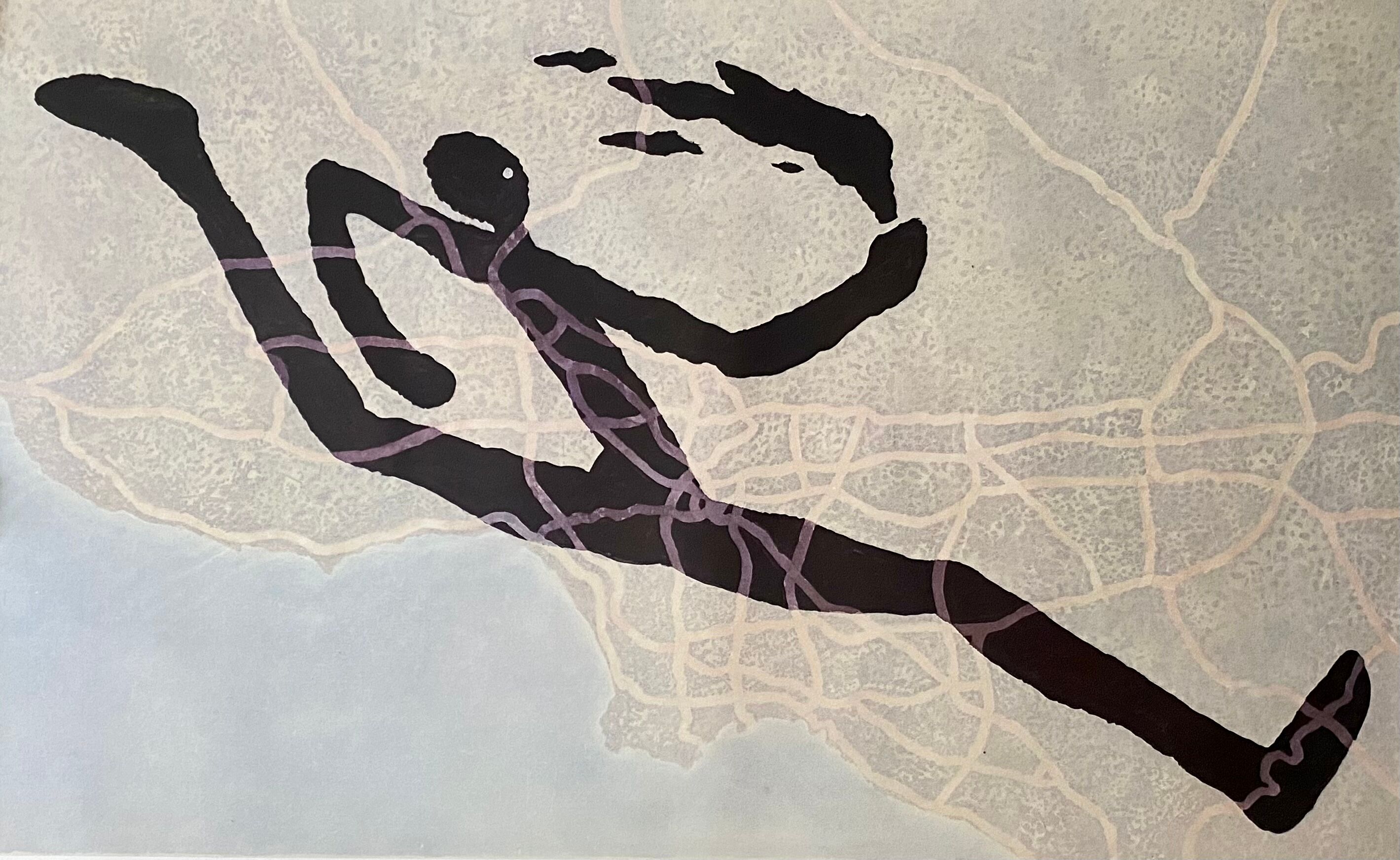 Martin Puryear, Original poster for the Los Angeles Olympics, 1984