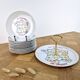 Cheese service Euro Porcelain - vintage plates and platter
