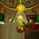 Very large art nouveau chandelier Murano (1 meter)
