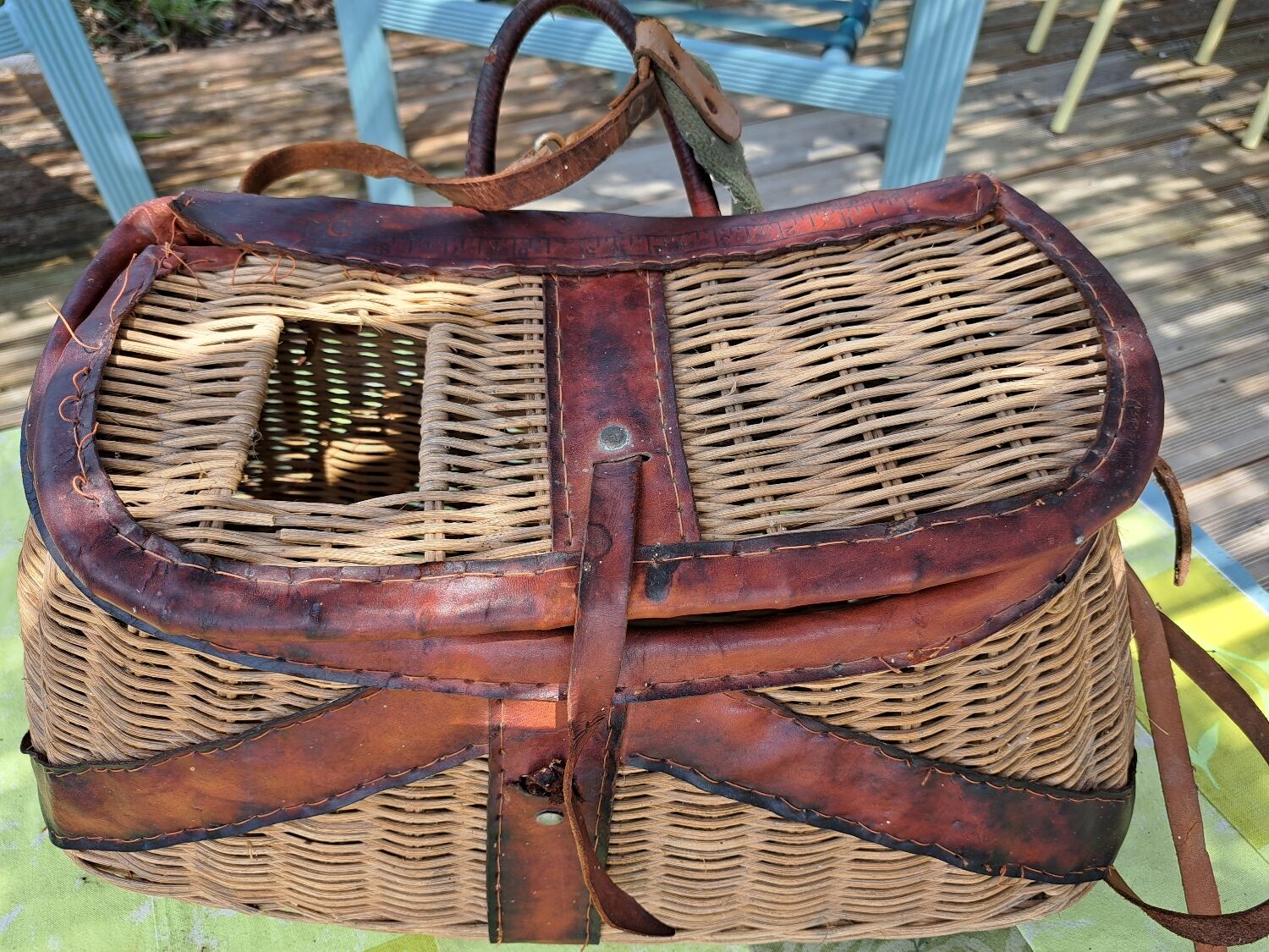Old fishing basket