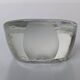 Crystal paperweight - cat face - Mats Jonasson - Målerås Glasbruk - Sweden