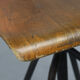 Pair of  swivel chairs industrial black, 1960s