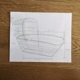 Large rattan cradle