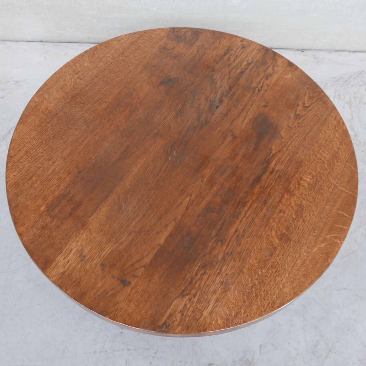 Brutalist mid-century dutch oak coffee table