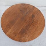 Brutalist mid-century dutch oak coffee table