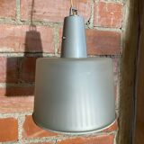 Antique grey metal pendant light with vintage dimmer
