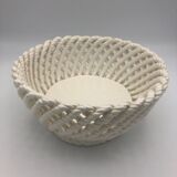 Woven ceramic basket