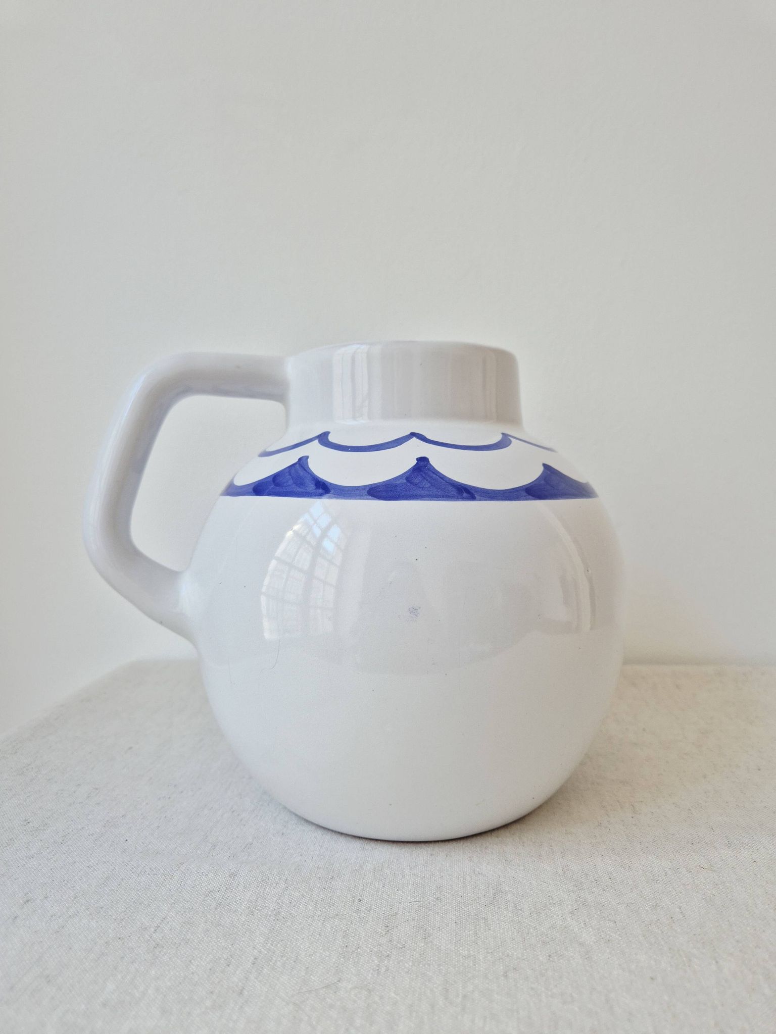 Vase en céramique peint à la main "Bateau" - Signature Pauline