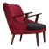 1960s, Danish designed armchair, reupholstered, furniture wool.