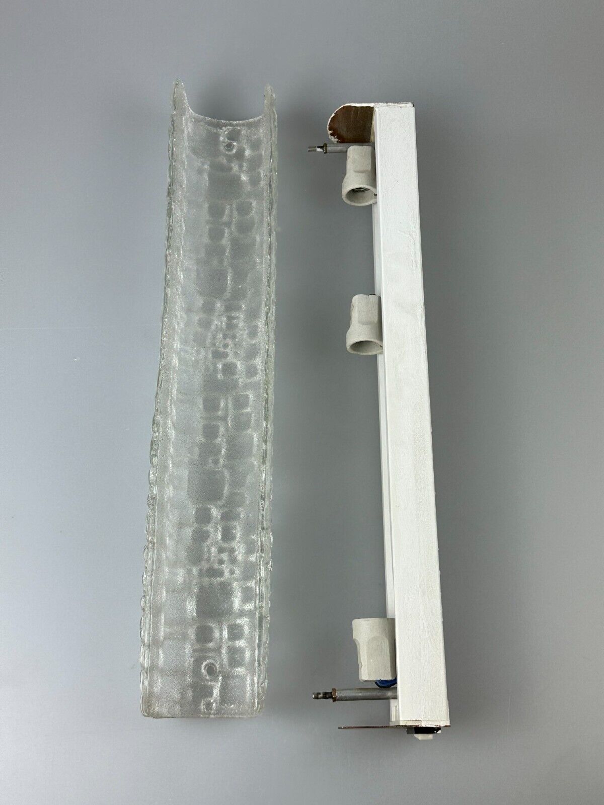 60s 70s wall lamp Hofmeister Leuchten Germany Wall Sconce Ice Glass