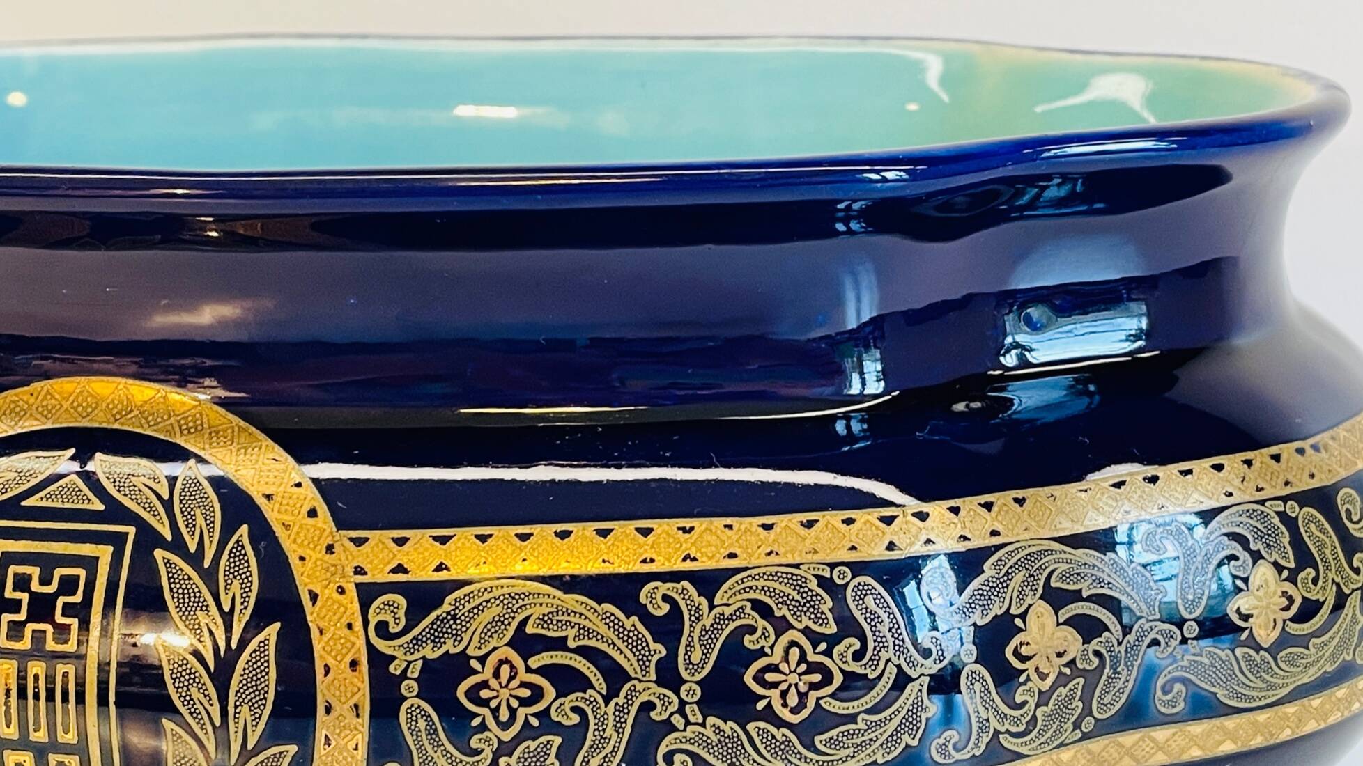 CACHE POT Ceramic SARREGUEMINES France