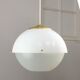 Italian Space Age Pendant in Brass and Plexiglass, 1970s