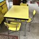 table + 4 chairs formica vintage 1960