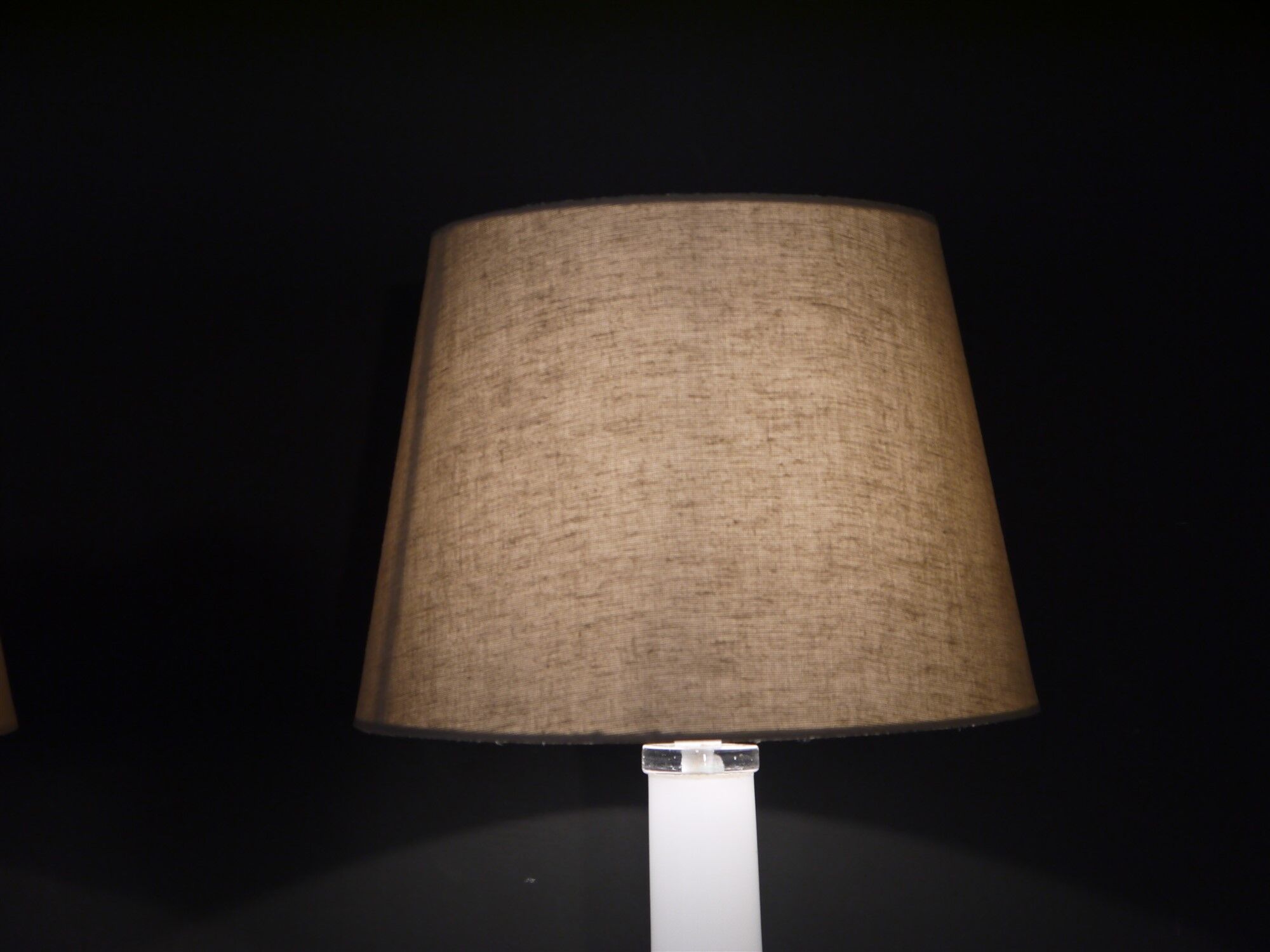 Pair of danish glass lamps 1960