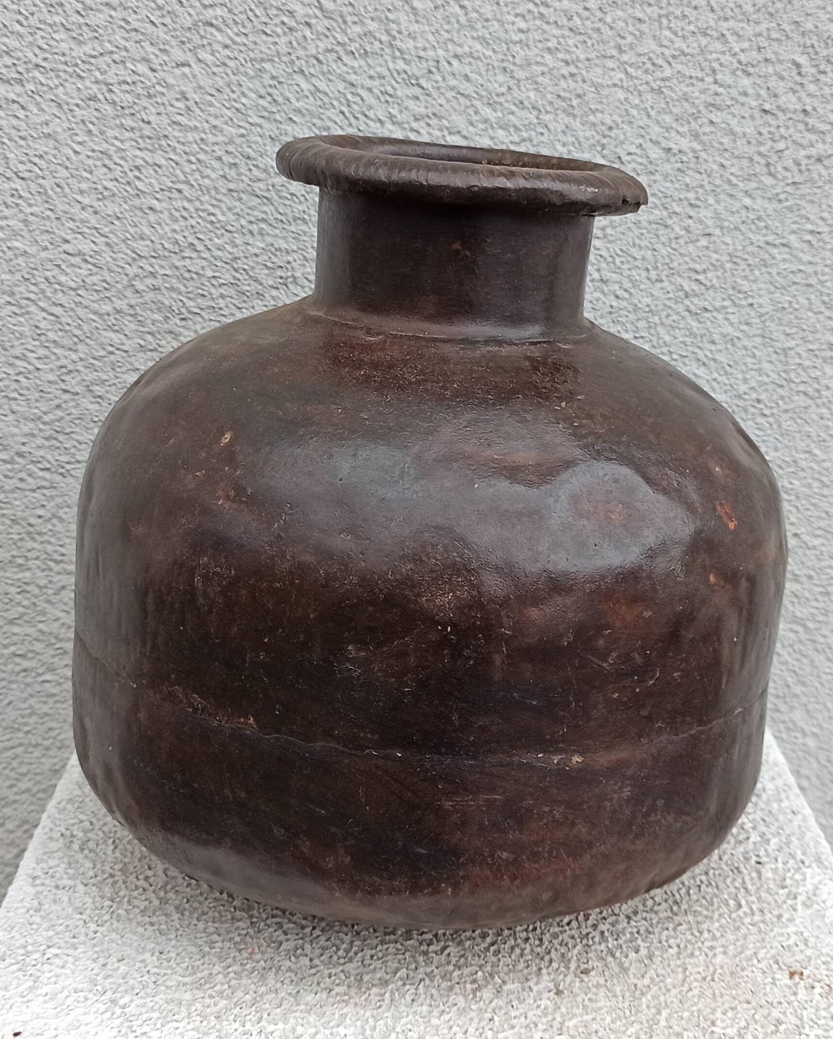Old metal pot