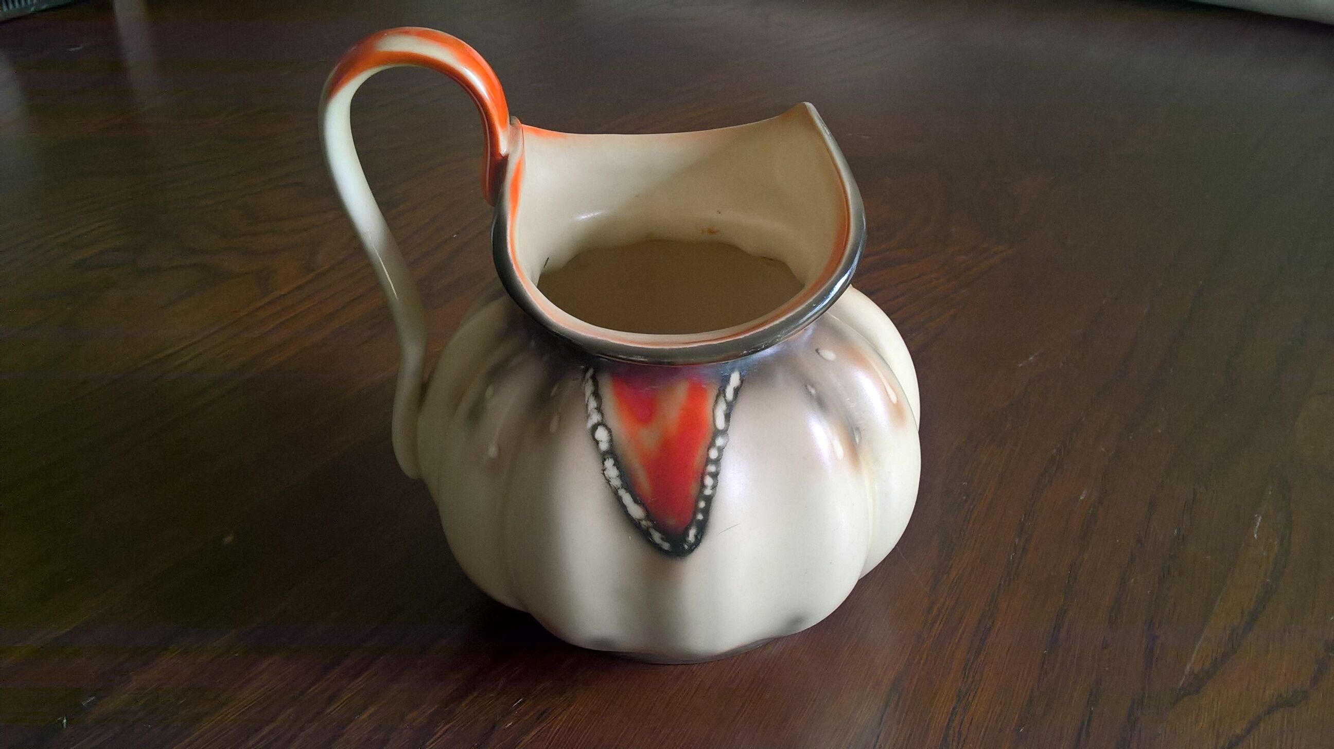 Czechoslovakian earthenware pitcher 3964