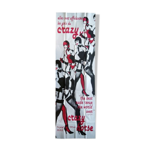 Affiche vintage Crazy Horse Paris