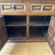 Buffet vintage en bois avec détails en métal, 1950