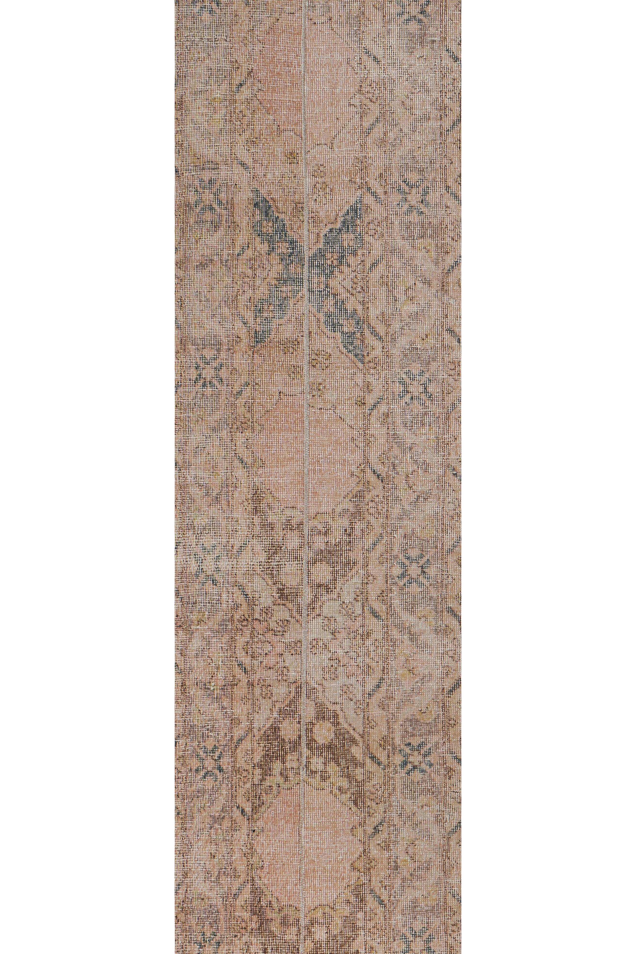 Vintage Turkish Oushak Rug Handwoven 56 x 396cm