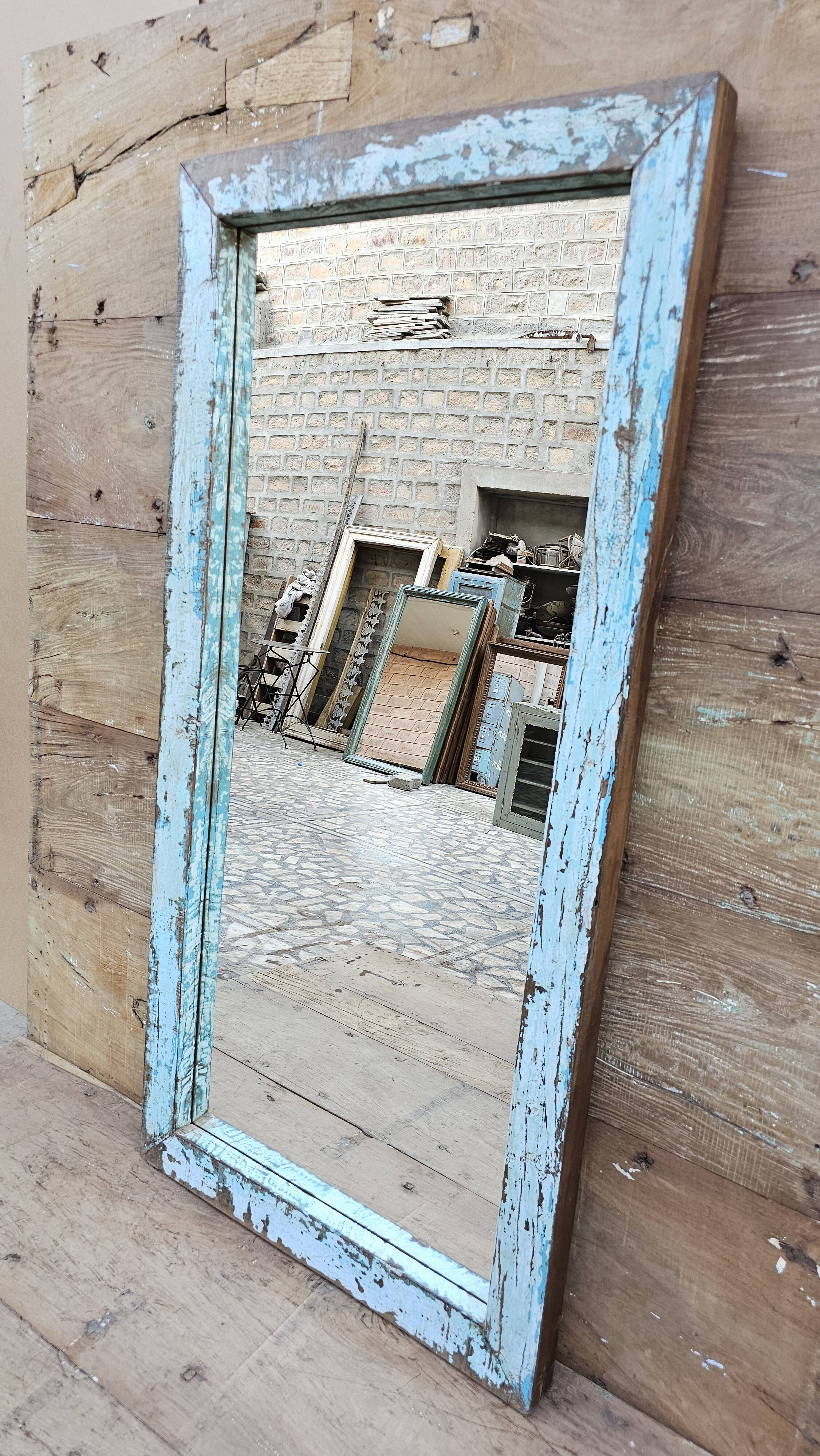 Teak mirror from Burma