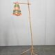 Rare Midcentury Floor Bambnoo and String Lamp, 1960s