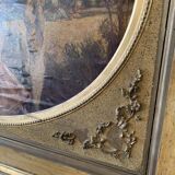 Wooden trumeau and gilded stucco - 175x105cm