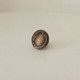 Antique Art Nouveau furniture handle in chiseled brass
