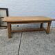 Rectangular table in raw oak