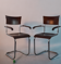 Pair of Mücke Melder chairs, Czech Bauhaus 1930s