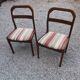 Pair of Scandinavian teak chairs from the 1960s.